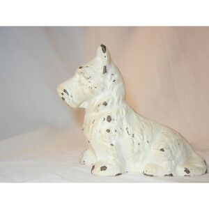 Scotty dog, Vintage Cast Iron Sitting Terrier/ Paper weight/ Scotty dog
